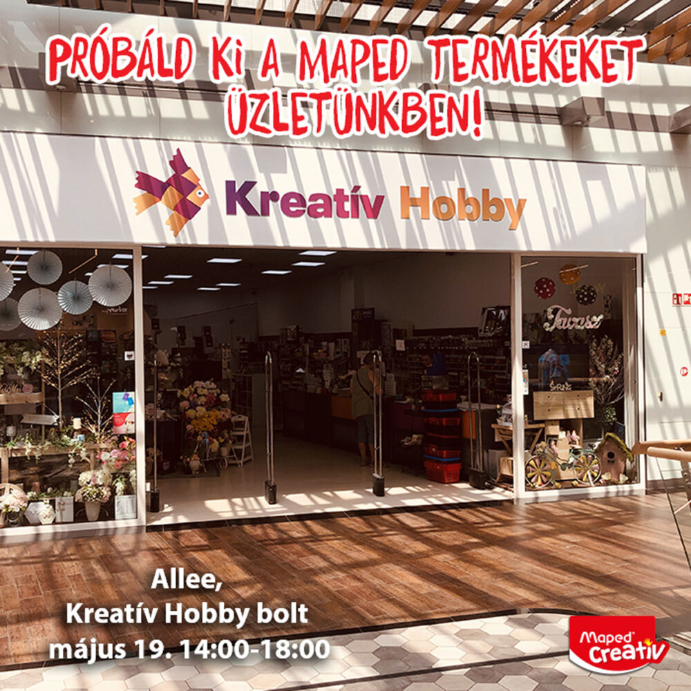 MAPED CREATIV alkotósarok az Allee Kreatív Hobby üzletben