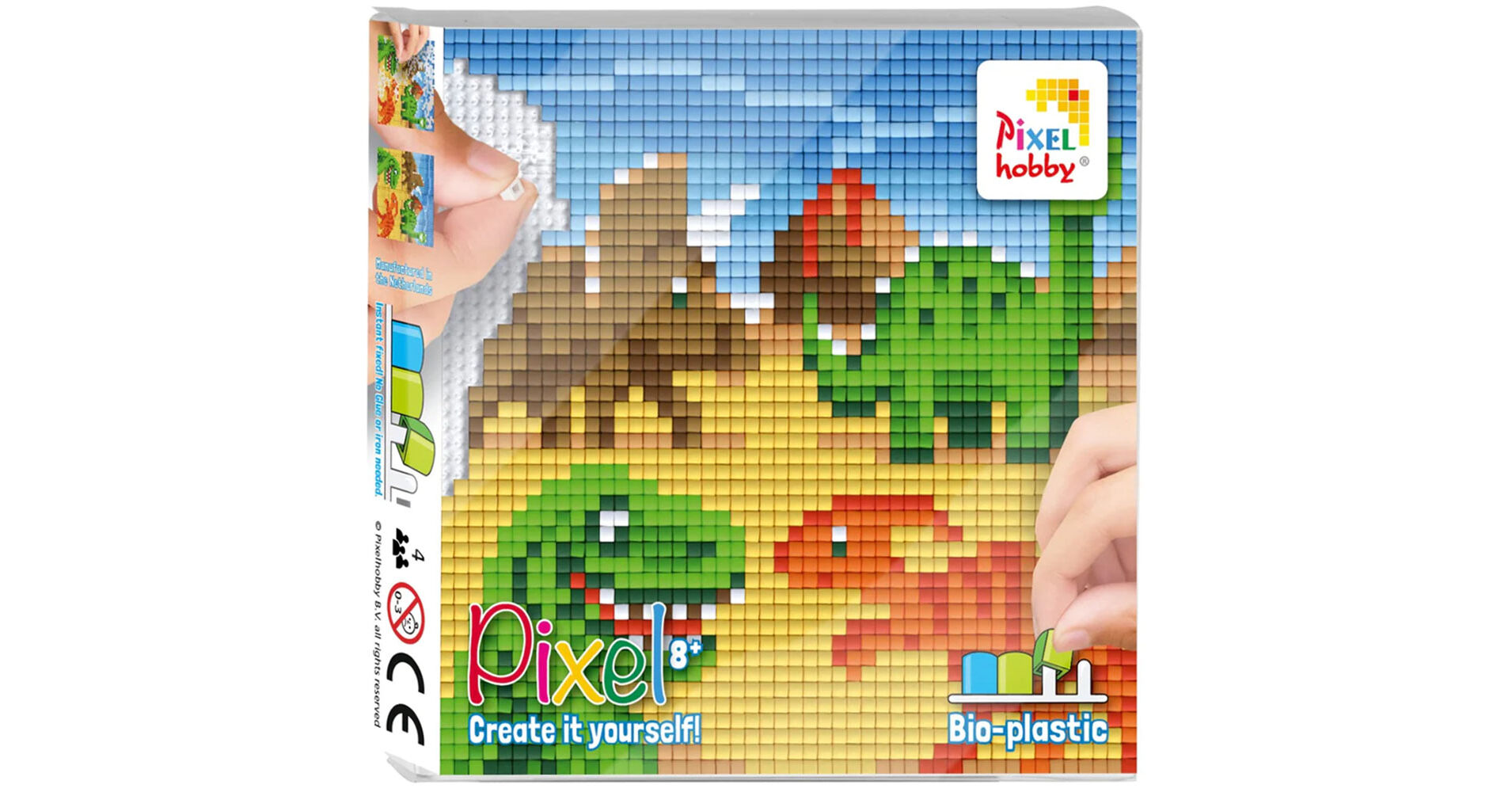 Family Craft Activity PIXEL Creative Kit 12x12cm - DIY Pixel Art Craft ...