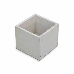 Kocka dekorláda 9x9cm FEHÉR