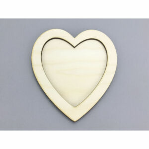 Natúr fa SZÍV KERETTEL 13x15cm