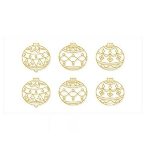 AMOS akril forma, KARÁCSONYFADÍSZEK 6db/cs