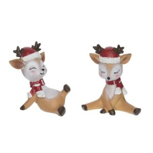 Szende szarvas sapkában 10 cm