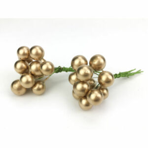 Drótos bogyó 24db/cs arany