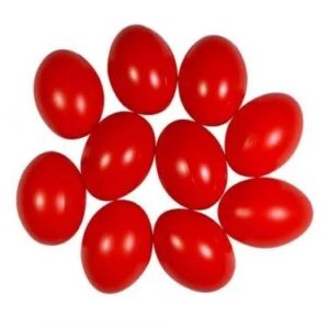 húsvéti piros tojás műanyag