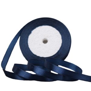 sötétkék szaténszalag