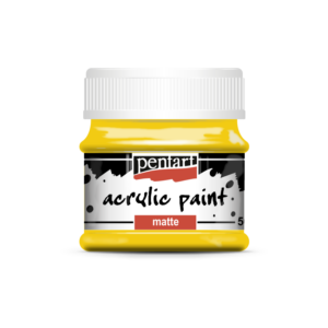Matt akrilfesték napsárga