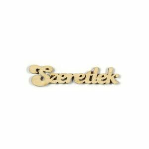 Szeretlek felirat