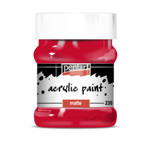 matt akrilfesték rúzspiros