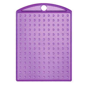Pixel átlátszó kulcstartó alap, LILA
