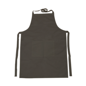 fekete vászonkötény zsebbel