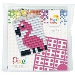 Pixel kulcstartó szett - FLAMINGÓ