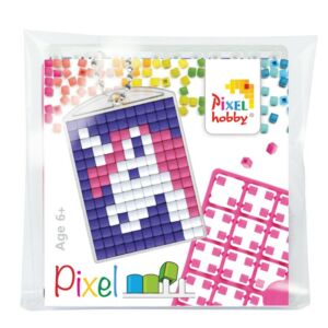 Pixel kulcstartó szett - PINK UNIKORNIS