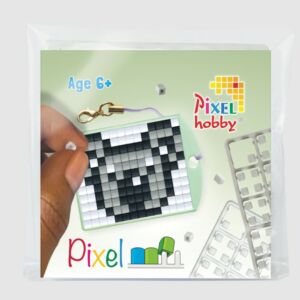 Pixel kulcstartó szett, színes alaplappal - KOALA