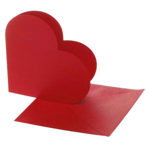  Boríték és szív alakú kártya