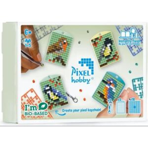 Pixel kulcstartó box - MADÁRKÁK