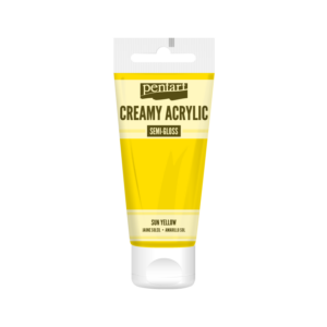 selyemfényű akrilfesték napsárga