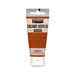 selyemfényű akrilfesték vörösbarna agyag