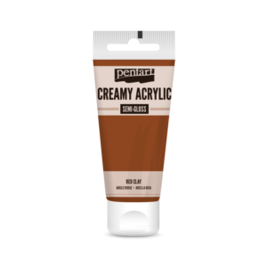 selyemfényű akrilfesték vörösagyag