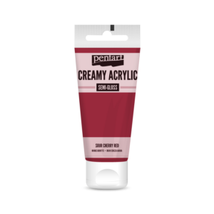 selyemfényű akrilfesték meggypiros