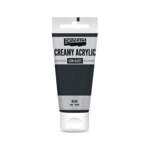 selyemfényű akrilfesték fekete