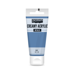 metál akrilfesték kék