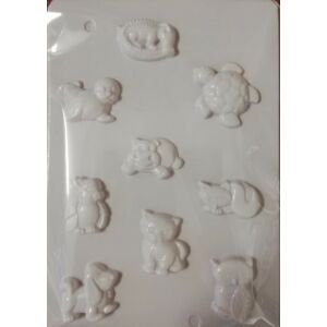 Gipszkiöntő - Állatfigurák 9 db-os