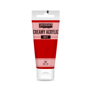 matt akrilfesték piros