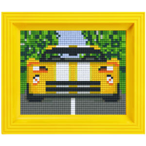 Pixel képkészlet kerettel - VERSENYAUTÓ