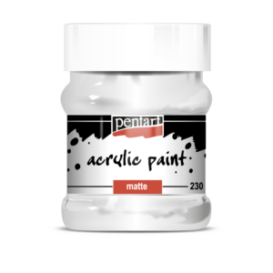 matt akrilfesték fehér