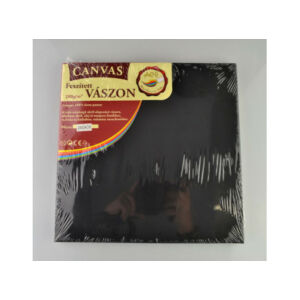 Feszített vászon, fekete 24x24cm