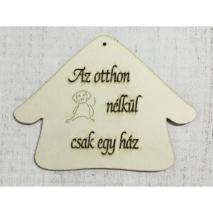 Az otthon kutya nélkül csak egy ház felirat