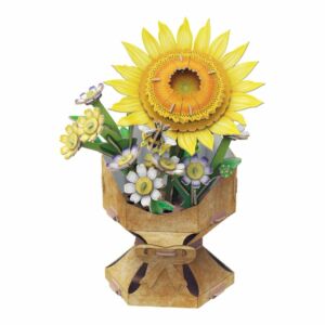3D puzzle - Virágcsokor - Napraforgó