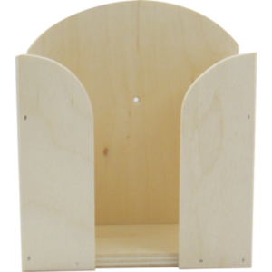 papírzsebkendő-tartó fából