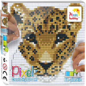 Pixel 4 alaplapos szett 12x12cm  - Leopárd