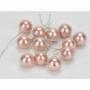 Gyöngyház bogyó 12db/cs, Púder