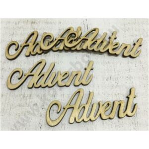 Advent felirat lézervágott fa