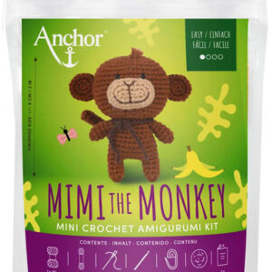 Amigurumi szett, majom 9cm