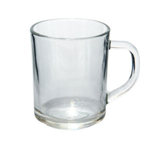 Üveg bögre egyenes falú, 2,4dl