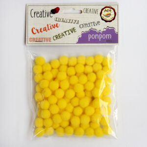 sárga pompon 1cm 100db