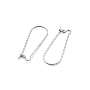 Nemesacél akasztós fülbevalóalap 2db/cs