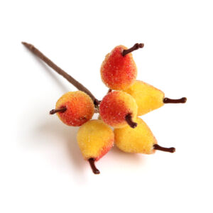 Zúzmarás körte betűző 3x1,5cm/6db