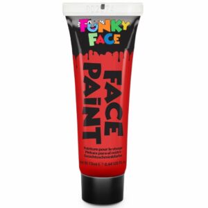 Piros tubusos arc- és testfesték, 12ml