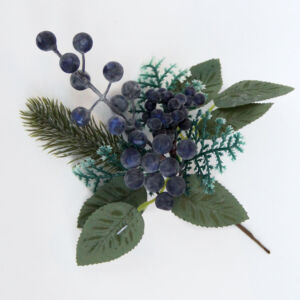 Ünnepi ág lila bogyóval 20cm