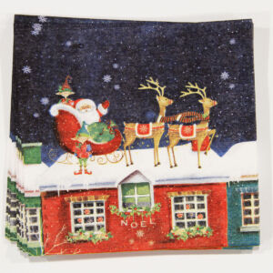 Karácsonyi mintás szalvéta, 15db