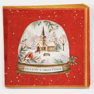 Karácsonyi mintás szalvéta, 15db