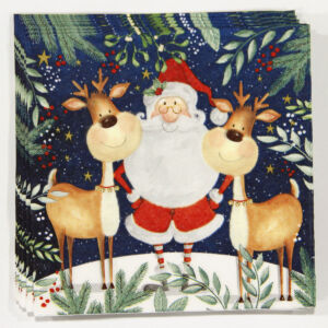 Karácsonyi mintás szalvéta, 15db