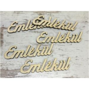 Emlékül felirat lézervágott fa