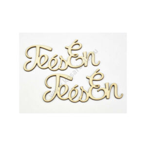 Te és én felirat lézervágott fa