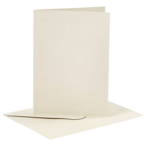 Kártya és boríték, fehér színű