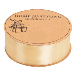 Szaténszalag 25mm bézs